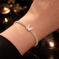 Sparkling Butterfly Charm Bracelet by Humi