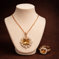Blush Bloom Necklace & Ring Set by Humi