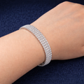 Sparkling Silver Tennis Bracelet by Humi