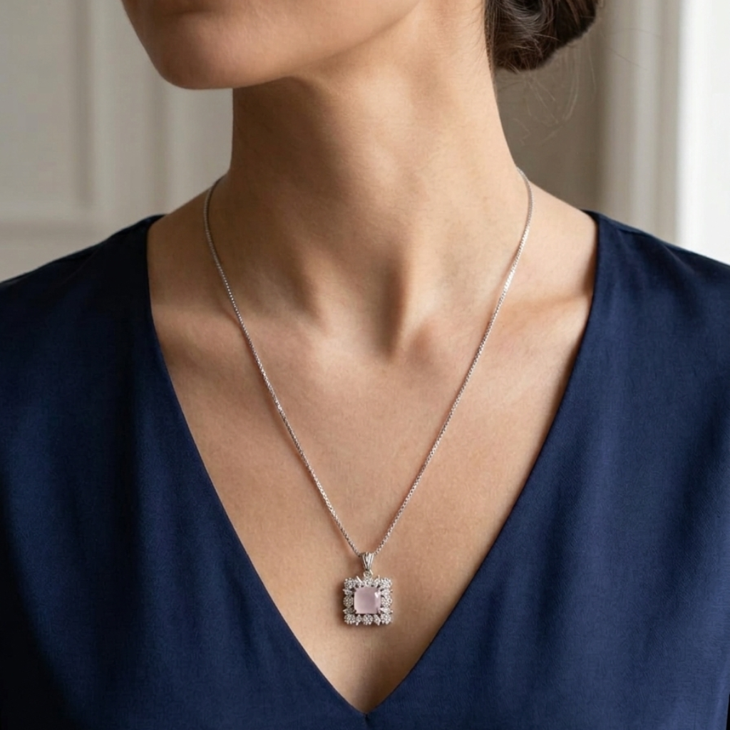 Blush Radiance Pendant Necklace by Humi