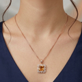 Champagne Glow Pendant Necklace by Humi